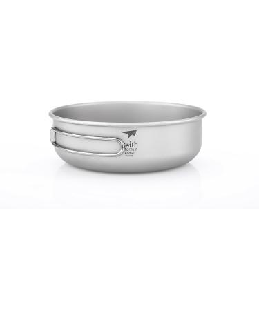 Keith Titanium Ti5326 Single-Wall Bowl 20.3 fl oz w/ Folding Handle - Buy Online on SooperMarket.com