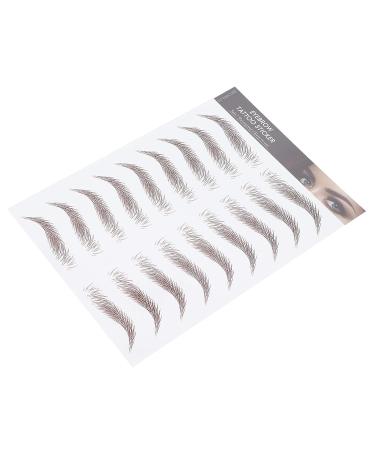6D Waterproof Eyebrow Sticker - Professional Eyebrow Transfer Tool for Women & Girls | Brown | International Shipping - Buy Online on SooperMarket.com