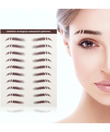 Baluue 48 Pcs Eyebrow Stickers Eyebrow Decals for Women Brow Shaper Instant Transfer Eyebrows Hair Soy Ink - Buy Online on SooperMarket.com
