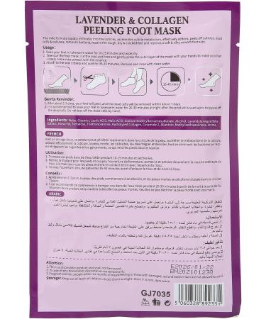 Foot Mask Safe Use Good Wrapping Natural Ingredients Improve Foot Skin Exfoliating Feet Mask for Home - Buy Online on SooperMarket.com