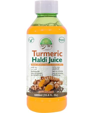 Aryan Herbals Turmeric (Haldi) Juice No Sugar & Artificial Colors Added Natural Juice 1000 ml