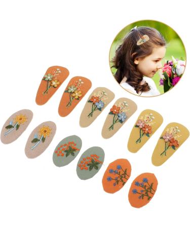 HAPINARY 6 Pairs Fabric Hairpin Hair Clips Cartoon Hair Clip Hairpin Girl Hair Accessory Little Girl Hair Clips Hair Accessories for Hair Barrettes Hair Pin Polyester - Buy Online on SooperMarket.com