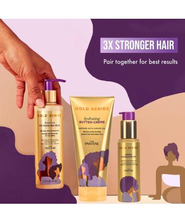 Pantene Sulfate-Free Hair Oil Treatment | Pro-V Gold Series for Natural & Curly Hair | Intense Hydration | 3.2 fl oz - Buy Online on SooperMarket.com