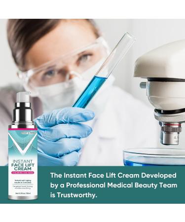 Instant Face Lift Cream with Hyaluronic Acid - Anti-aging Serum for Fine Lines, Wrinkles, and Sagging Skin - 2 Minute Results - Buy Online on SooperMarket.com