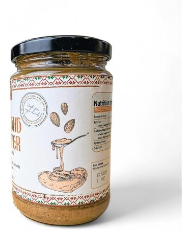 Amelia Rose - Smooth Almond Butter (300g) | No palm oil | No added sugar or salt | 100 Natural Whole Skin Single Farm Origin Bulgarian Almonds - Buy Online on SooperMarket.com