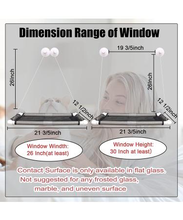 ZALALOVA Cat Window Perch Hammock Seat w/Free Blanket | Extra Large Sturdy Bed for Two Cats | Latest Screw Suction Cups | Indoor Resting Seat (White) - Buy Online on SooperMarket.com