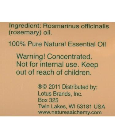 Buy Nature's Alchemy Essential Oil Rosemary 2 oz - 100% Pure Aromatherapy Oil for Stress Relief & Wellness - Buy Online on SooperMarket.com