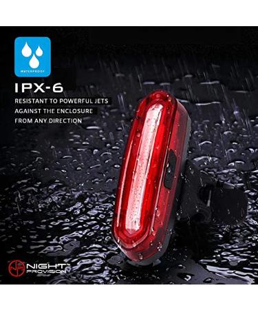 NP NIGHT PROVISION DUO-120 Red/White Strobe Bike Light USB Rechargeable - COB LED PSR-120 Police Patrol Safety Light - Buy Online on SooperMarket.com