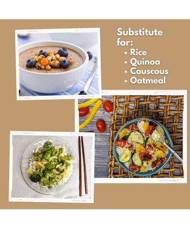 Shipetaukin Fonio African Supergrain 28oz - Gluten Free, Vegan, Non-GMO - Quick Cooking Whole Grain Substitute for Rice, Couscous, Quinoa - 1.75lb Pack - Buy Online on SooperMarket.com