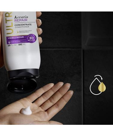 TRESemm Ultra Keratin Repair Concentrate Conditioner - 20 oz - Fast-Detangle Technology - Visible Repair in 30 Seconds - Buy Online on SooperMarket.com