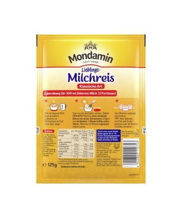 Mondamin Rice Pudding Classic Style - Quick & Easy Dessert | Just Add Milk | 14 x 125g Packs - International Shipping Available - Buy Online on SooperMarket.com