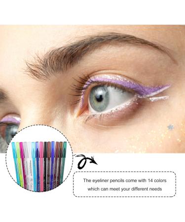 MUSISALY 14pcs Eyeshadow Pencil Set Makeup Eye Liner Pencil Eye Lining Drawing Pencil Cosmetics Pencil Makeup Pencil Girl Eyeliner Pencil Girl Eye Liner Drawing Pencil Eye Lining Tool - Buy Online on SooperMarket.com