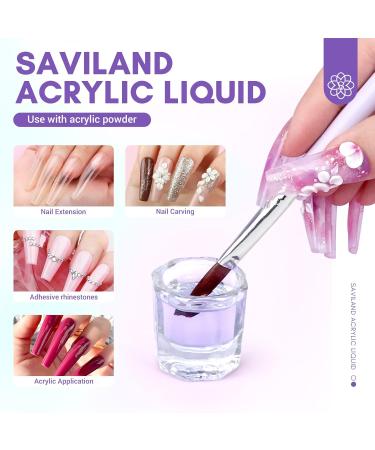 Saviland 8.12OZ Monomer Acrylic Nail Liquid Professional Non-Yellowing Acrylic for Nail Extensions & DIY French Nails - Buy Online on SooperMarket.com