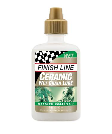 Finish Line Ceramic WET Bicycle Chain Lube 2oz Drip Squeeze Bottle