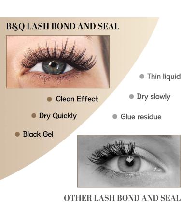 Lash Bond & Seal Kit for DIY Eyelash Extensions - Waterproof, Long Lasting 10ml Black Glue + 5ml Seal - Buy Online on SooperMarket.com