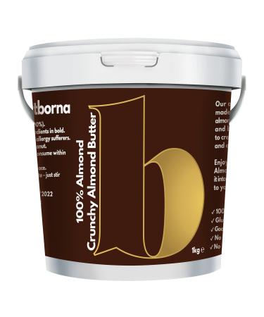 Borna Foods 100% Pure Crunchy Almond Butter 1kg