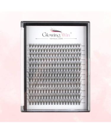 Glowing Win Cluster Eyelashes - 228Pcs Natural Individual Lash Extensions (0.07D 20D Mix 8-15mm) for DIY At-Home Applications - Buy Online on SooperMarket.com
