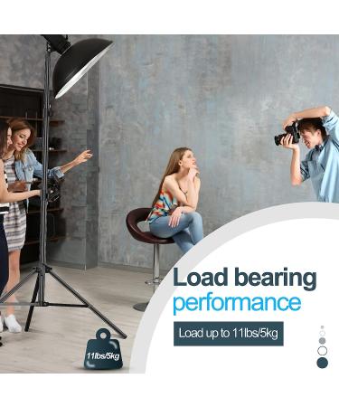 EMART 7 Ft Photography Light Stand - Portable Tripod Stand for Speedlight, Flash, Softbox, Umbrella - 2 Pack 7ft with Carry Case - Buy Online on SooperMarket.com