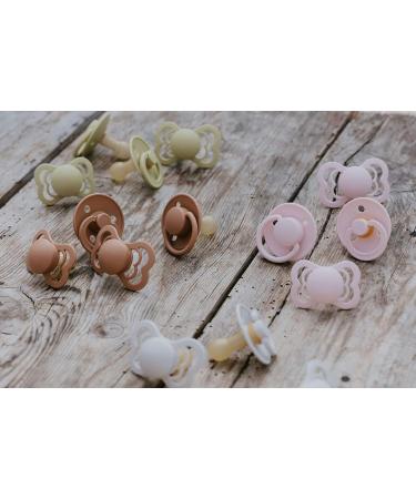 BIBS Couture Collection Pacifiers - BPA-Free Soothers, Made in Denmark | Set of 2 Earth/Meadow Premium Baby Pacifiers | Size 0-6 Months - Buy Online on SooperMarket.com