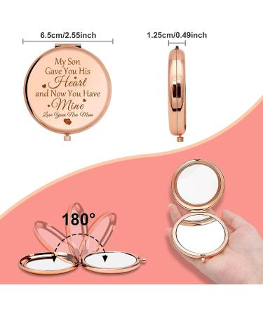 Daughter in Law Wedding Gift Compact Makeup Mirror - Mother & Father in Law Appreciation Gift | Bridal Shower, Birthday, Stepdaughter Personal Mirror - Buy Online on SooperMarket.com