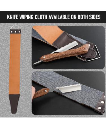 M&LD Cut Throat Razor Kit - Stainless Steel Single Edge Shaving Blades for Men - Ideal for Barber, Home & Salon Use - Straight Razor Gift for Men - Chocolatet159 - Buy Online on SooperMarket.com