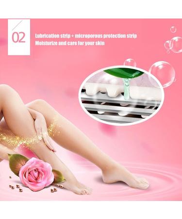 6-Blade Manual Razor for Men & Women - Double Lubrication Precision Trimmer & 6 Cartridges | Portable Body Hair Trimmer - Buy Online on SooperMarket.com