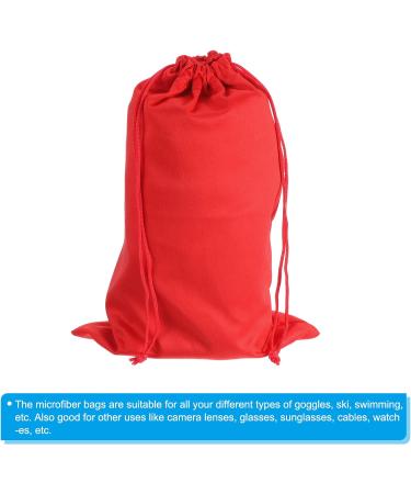 Ski Goggle Bag Set - Microfiber Snow Goggles Case - Storage Sleeve Drawstring Pouch (Pink/Red/Yellow/Green) - Buy Online on SooperMarket.com