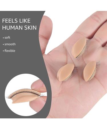 Embagol 2 Pairs Replaced Eyelids for Makeup Training | Removable & Realistic Eyelash Practice | Soft-Touch Rubber - Buy Online on SooperMarket.com