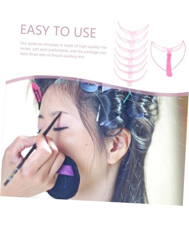 FOMIYES 6 Sets Eyebrow Aid Home Tools Household Eyebrow Stencil Household Brow Stencil Four Generations 1 count (Pack of 1) Pinkx2pcs - Buy Online on SooperMarket.com