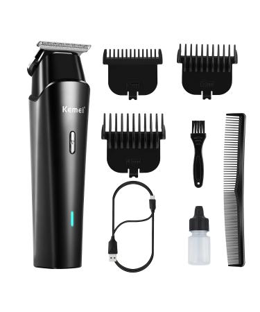 KEMEI Hair Trimmer Professional Hair Clipper for Men Clippers for Hair Cutting Men's Beard Trimmer Zero Gapped T-Blade Trimmer Close Cutting for Barbers Km-1115