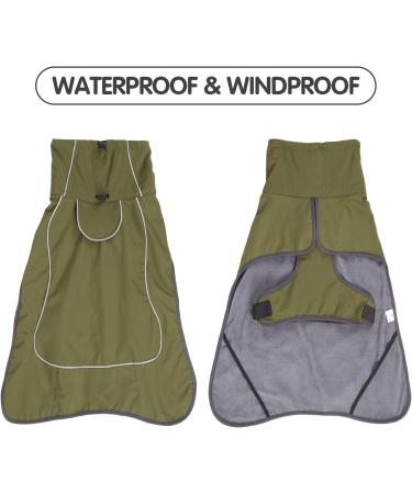 Heywean Waterproof Dog Jacket - Reflective Cold Weather Coat with Soft Fleece Lining for Indoor & Outdoor Camping & Hiking | Size L (1 Pack) - Ultimate Pet Protection - Buy Online on SooperMarket.com