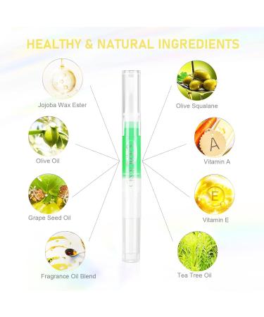 SAVILAND Cuticle Oil 6PCS Pen for Nail Growth Treatment - Nail Strengthener and Growth Oil Kit 0.08 Fl Oz (Pack of 6) - Buy Online on SooperMarket.com