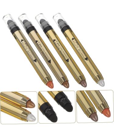 Angoily 4pcs Sticks Colorful Double-end Natural Makeup Pencil Cosmetics Long Stick Eye Shadow Lasting - Buy Online on SooperMarket.com