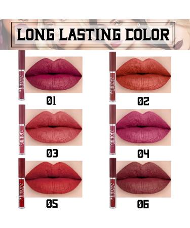 OKENTEN 6 Colors Matte Lipstick Set - Long-Lasting & Waterproof Lipsticks - Nude Lipstick Makeup Gift Set - 25(01) - Buy Online on SooperMarket.com