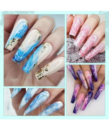 Saviland 12 Colors Pearl Shimmer Nail Watercolor Paint Set for Nail Art DIY Manicure - Buy Online on SooperMarket.com