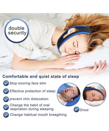ZDEUCV Snore Stopper Kit - Silicone Nose Clips & Chin Strap for Deep Sleep - Buy Online on SooperMarket.com