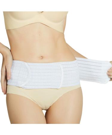 Neotech Care 3-in-1 Maternity Pregnancy Support Postpartum Belly Wrap & Pelvis Belt/Brace/Band (White X-Large Size) XL White