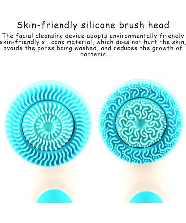 Opal Tool Sonic Facial Cleaning Brush - USB Electric Deep Cleansing Device for Face Massage Peeling & Blackhead Removal (Blue) - Buy Online on SooperMarket.com