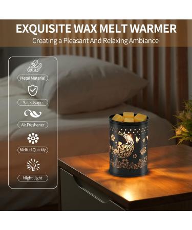 Electric Metal Wax Warmer - Stylish Home Office Decor & Unique Gifts (Moon/Flower Fairy Design) - Buy Online on SooperMarket.com