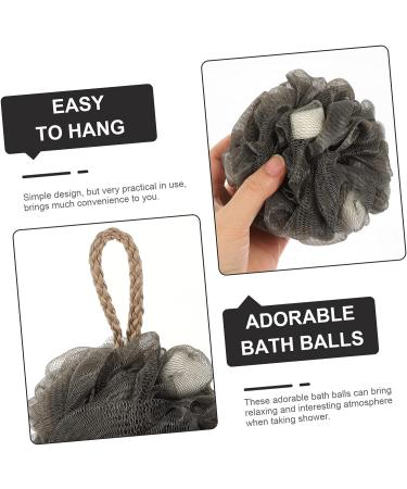 Healeved 4pcs Bath Scrub Ball | Body Scrubber Brush & Loofah Sponge Set | Shower Cleaning Accessories - Buy Online on SooperMarket.com