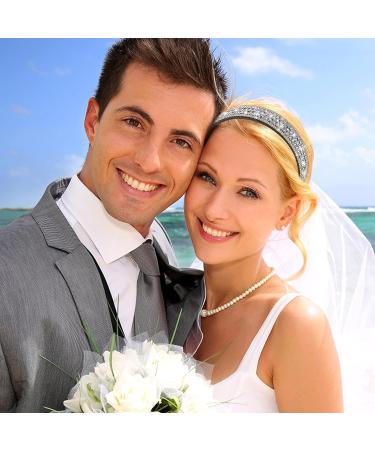 Sparkling Bling Black Headband for Women - Crystal Diamond Rhinestone Hair Accessories - Buy Online on SooperMarket.com