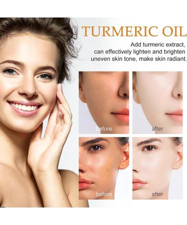 VEROA Turmeric Face Serum Oil - Natural Organic Hydrating Anti Wrinkle Serum Facial Oil With Turmeric Extract & Avocado Oil - Reduce Wrinkles Skin Brightening for All Skin Types - 100Ml - Buy Online on SooperMarket.com