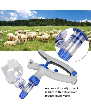 Advanced Veterinary Syringe - 5ml Continuous & Adjustable Animal Injector for Livestock - Buy Online on SooperMarket.com