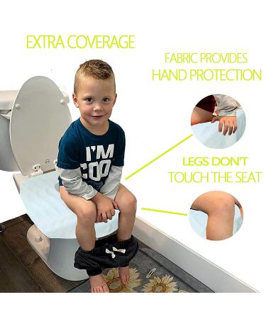 Disposable Toilet Seat Covers 30Pcs - Waterproof & Individually Wrapped - Large Portable Potty Training Covers for Kids - Ideal for Road Trips & Public Restrooms - Sky Blue - Buy Online on SooperMarket.com
