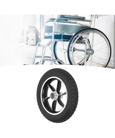 Robust Antislip Alloy Wheelchair Wheel - Textured Tire - Durable Wheel Hub - Bearing Hole - Premium Replacement Wheels Sellers Top Choice - Buy Online on SooperMarket.com