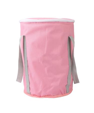 Verdant Touch Foot Soaking Bath Bag Collapsible Foot Soaking Bath Bag 5 Layer Insulated Waterproof Portable Travel Foot Bath Bag with Lid for Travel Camping Pink
