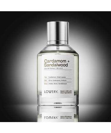 Valentine LOVERY Cardamom Sandalwood Perfume for Women & Men Inspired by L.LB O Fragrance S.antal 33 Eau de Parfum Long Lasting Perfumes Vegan Clean Natural Unisex Perfume Spray Gifts for Mom USA Clean Cardamom Sandalwood - Buy Online on SooperMarket.com