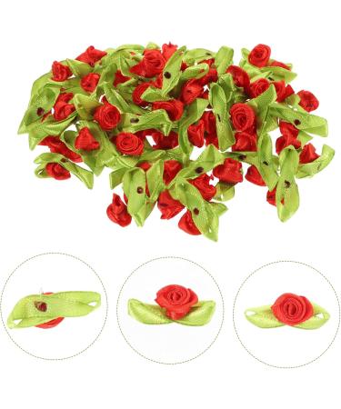 KALLORY 500pcs Hair Clip Decals Hair Pin Sewing Supply Flowers for Crafts Modeling Scarf Red 3.00X2.00X1.80CM - Buy Online on SooperMarket.com