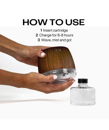 SnappyScreen SNAP Wellness Touchless Mist Hand Sanitizer Device - Woodgrain + Eucalyptus Mint Cartridge - Buy Online on SooperMarket.com