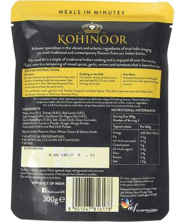 Kohinoor Dal Tarka Lentils 300g - Buy Online on SooperMarket.com